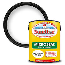1L Sandtex Microseal Smooth Masonry Pure Brilliant White